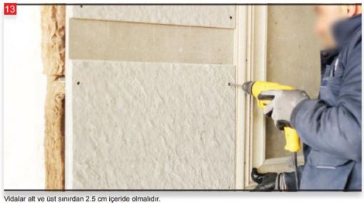 Yalıpan Saha Uygulaması 5 Fibercement Modeli ve Dış Cephe Kaplama Uygulaması